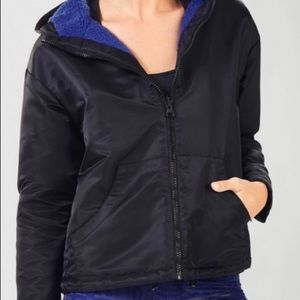 Black fleece jacket